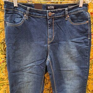 NWT Buffalo David Bitton blue jeans mid rise straight leg slim fit